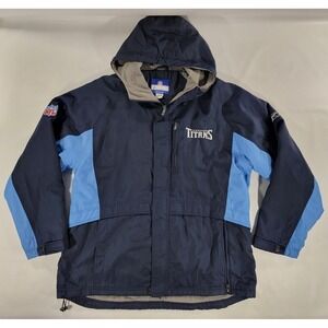 Tennessee Titans Reebok NFL Team Apparel On Field Blue Jacket Men's Sz M VTG EUC